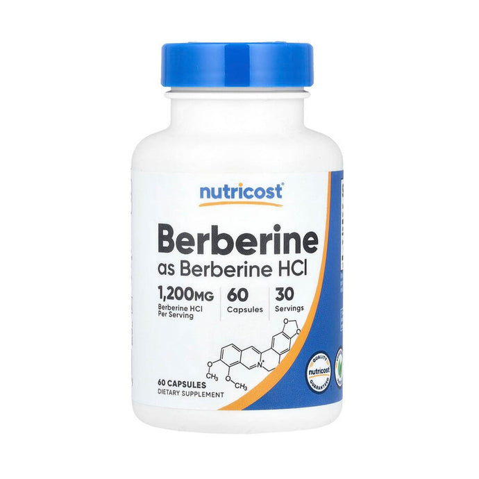 Berberine HCI, 600 mg, Nutricost, 60 capsule