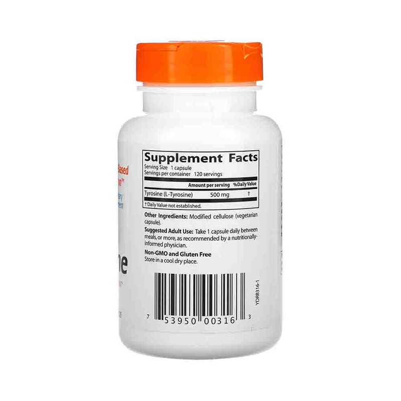 Încărcați imaginea în vizualizatorul Galerie, Best L-Tyrosine (Tirozina), 500mg, Doctor&#39;s Best, 120 capsule
