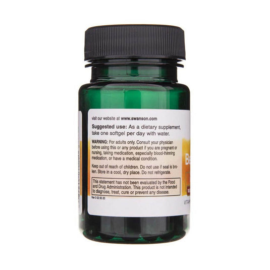 Beta Carotene (Vitamin A) 10.000 IU, Swanson, 100 softgels SW009