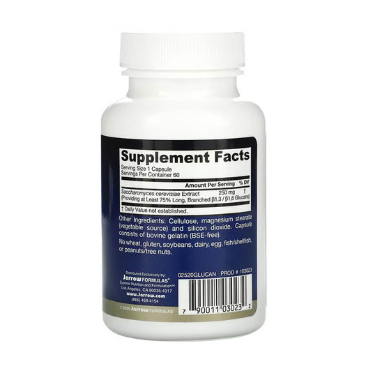 Beta Glucan, 250 mg, Jarrow Formulas, 60 capsule