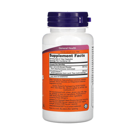 Beta-Glucans, 250 mg, with ImmunEnhancer, Now Foods, 60 capsule