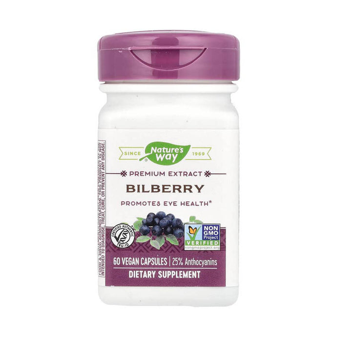 Bilberry Extract (Afin și Soc Negru), Nature's Way, 60 Capsule