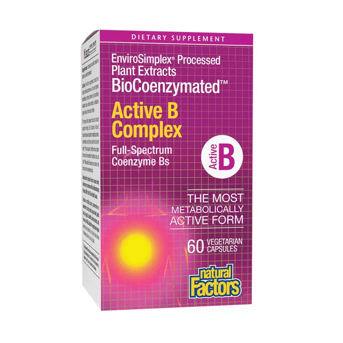 BioCoenzymated, Active B Complex, Natural Factors, 60 capsule