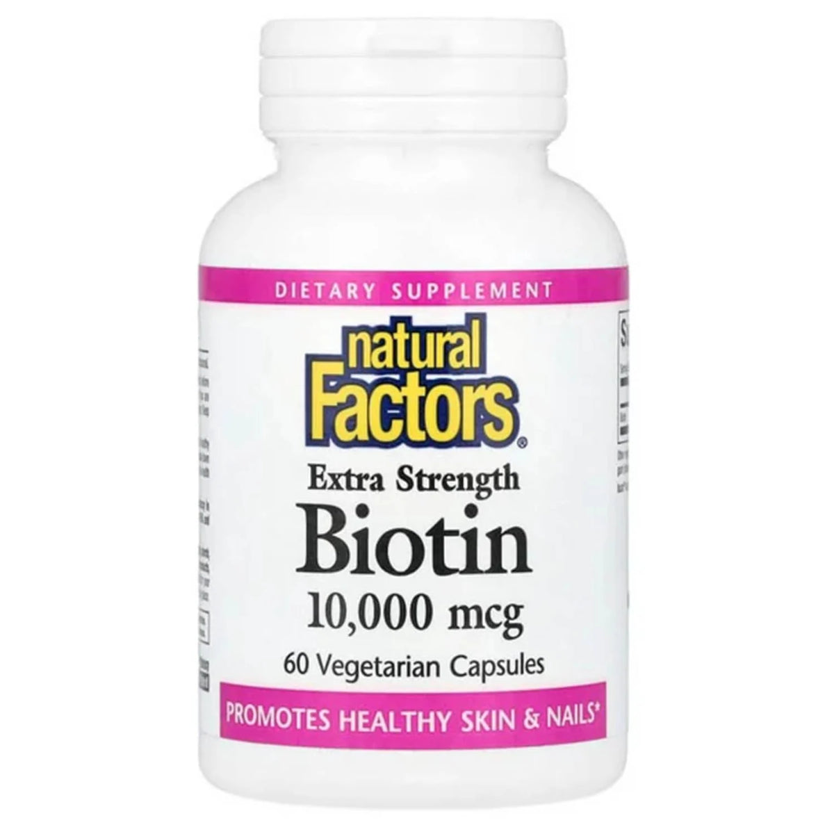 Biotin, 10000 mcg, Natural Factors, 60 capsule