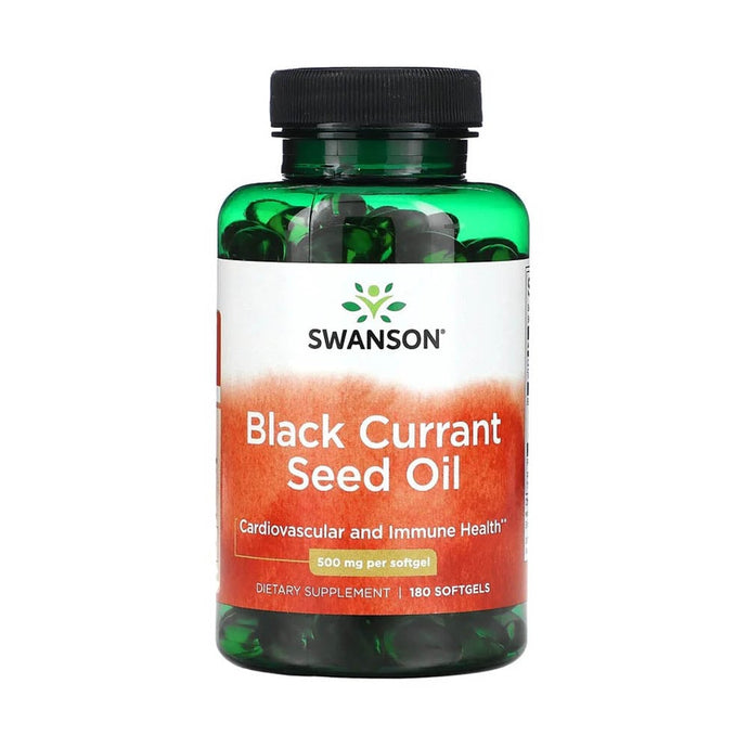 Black Currant Seed Oil, 500 mg, Swanson, 180 softgels SWE013