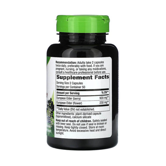 Black Elderberry (Soc Negru), 575 mg, Nature's Way, 100 Capsule