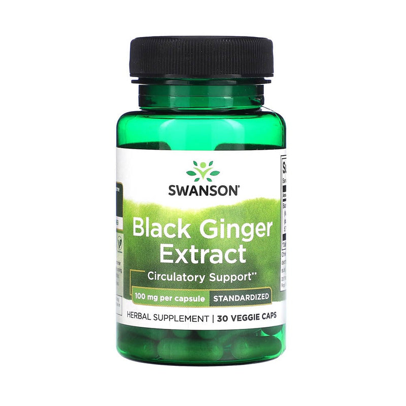 Încărcați imaginea în vizualizatorul Galerie, Black Ginger Extract, 100 mg, Swanson, 30 capsule SWH273
