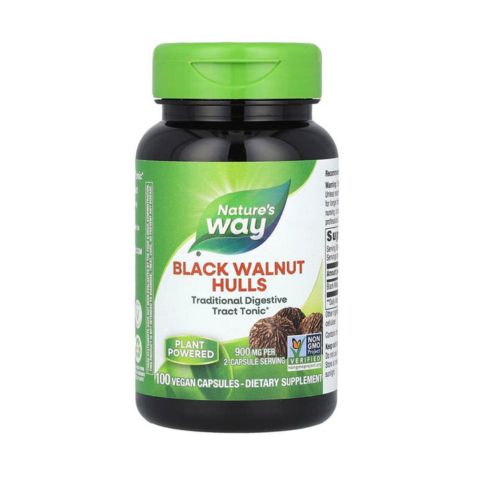 Black Walnut Hulls, 450 mg, Nature's Way, 100 Capsule