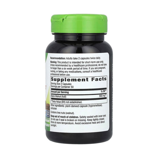 Black Walnut Hulls, 450 mg, Nature's Way, 100 Capsule