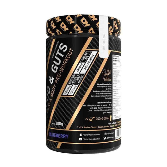 Blood & Guts Pre-workout, Dorian Yates Nutrition, 380g