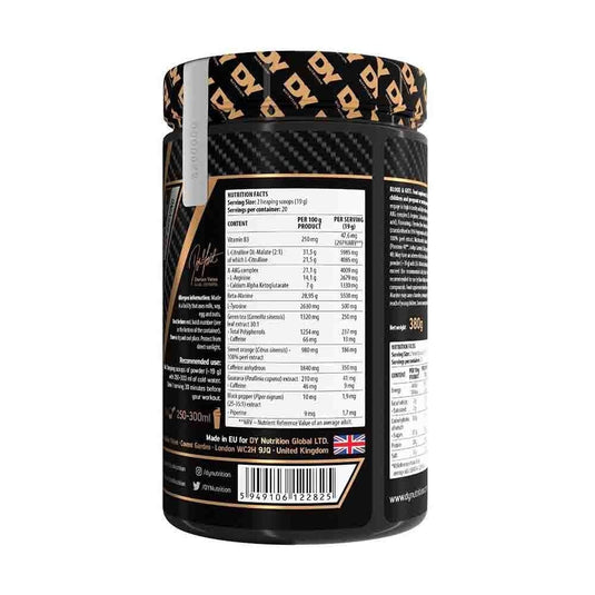 Blood & Guts Pre-workout, Dorian Yates Nutrition, 380g