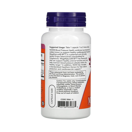Blood Pressure Health (Reglarea Tensiunii Arteriale), Now Foods, 90 capsule