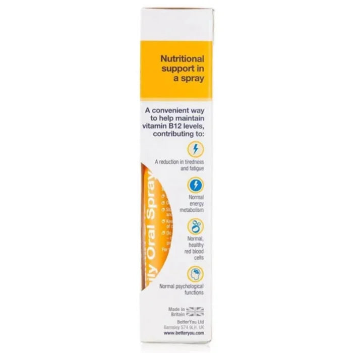 Boost B12 Vitamin Oral Spray, BetterYou, 25 ml