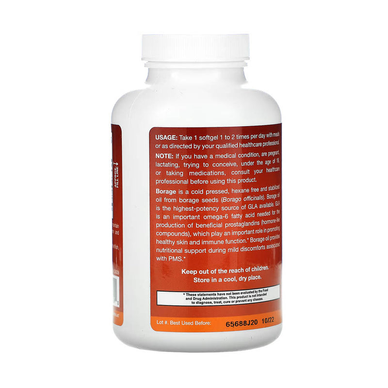 Încărcați imaginea în vizualizatorul Galerie, Borage, GLA-240, 1200 mg, Jarrow Formulas, 120 softgels
