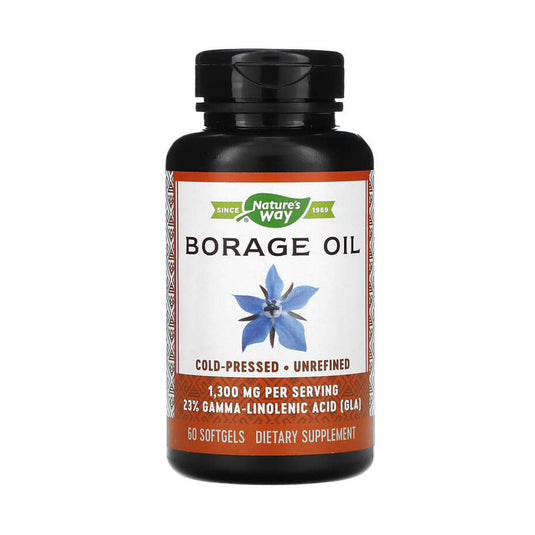 Borage Oil (Limba Mielului), 1300 mg, Nature's Way, 60 Softgels