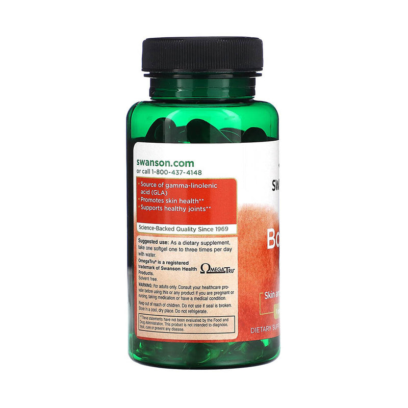 Încărcați imaginea în vizualizatorul Galerie, Borage Oil (Limba Mielului), 1000 mg, Swanson, 60 softgels SWE011
