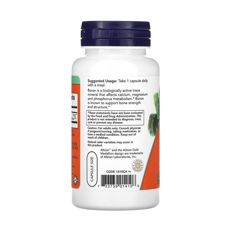 Încărcați imaginea în vizualizatorul Galerie, Boron (Bor) Mineral, 3 mg, Now Foods, 100 capsule
