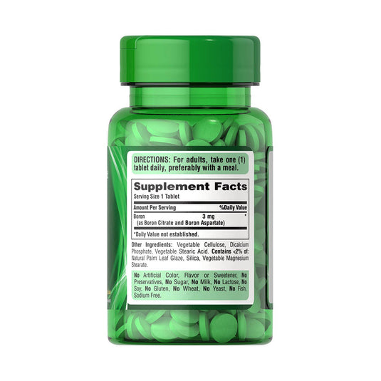 Boron (Bor) Mineral, 3 mg, Puritan's Pride, 100 tablete