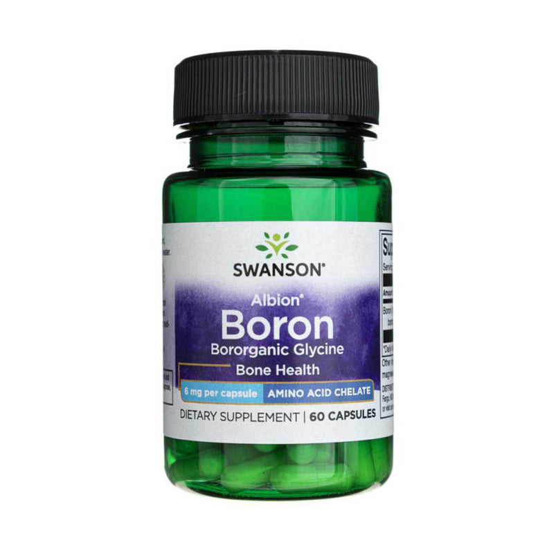Încărcați imaginea în vizualizatorul Galerie, Boron from Albion Boroganic Glycine, 6 mg, Swanson, 60 capsule SWU1028
