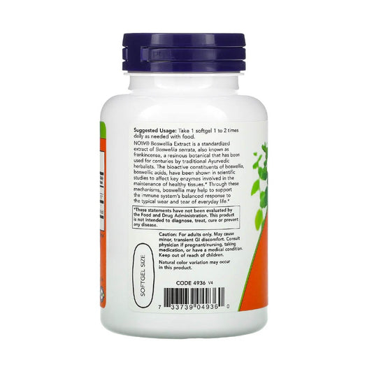 Boswellia Extract 500mg, Now Foods, 90 softgels
