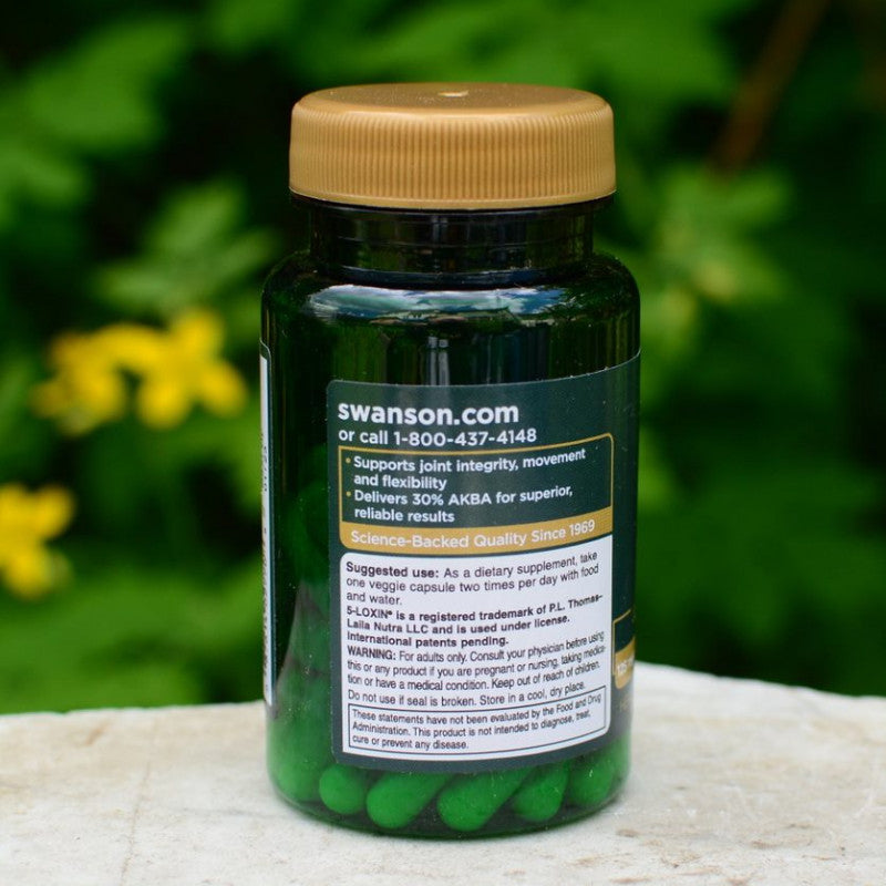 Încărcați imaginea în vizualizatorul Galerie, Boswellia Serrata Extract, 125 mg, Swanson, 60 capsule SWU770
