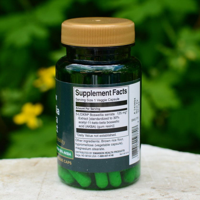 Încărcați imaginea în vizualizatorul Galerie, Boswellia Serrata Extract, 125 mg, Swanson, 60 capsule SWU770
