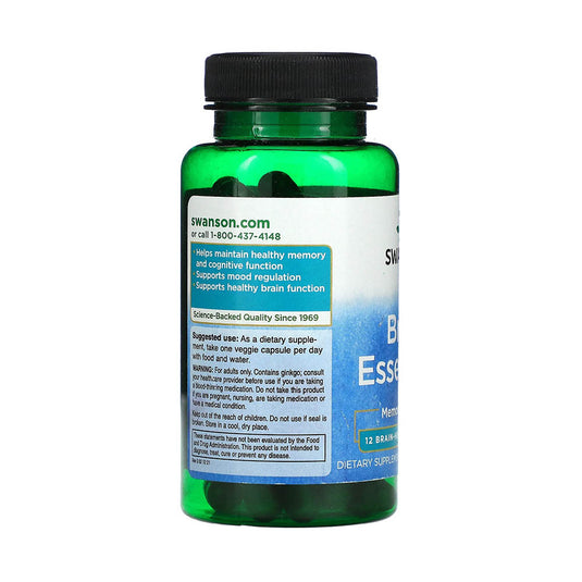 Brain Essentials (Memory Support), Swanson, 60 capsule SWC094