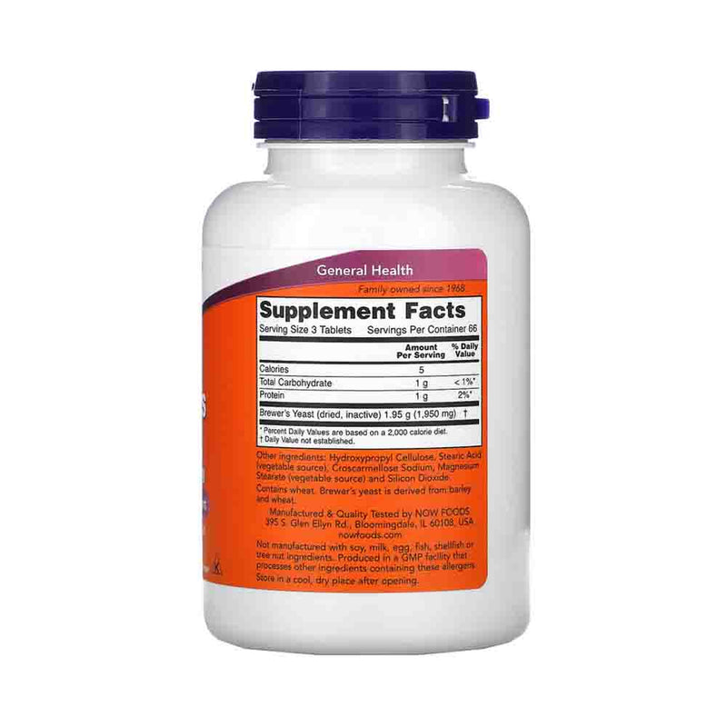 Încărcați imaginea în vizualizatorul Galerie, Brewer&#39;s Yeast Tablets (Drojdia de bere), Now Foods, 200 tablets
