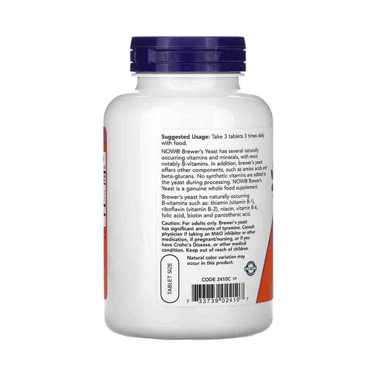 Brewer's Yeast Tablets (Drojdia de bere), Now Foods, 200 tablets