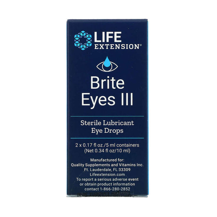 Brite Eyes III (Picături Oculare), Life Extension, 2 fiole x 5ml fiecare