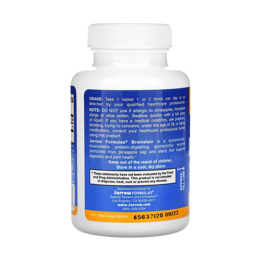 Bromelain, 1000 GDU, Jarrow Formulas, 60 tablete