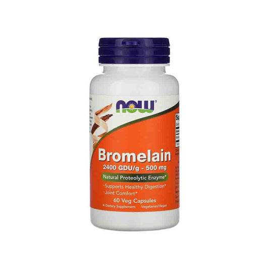 Bromelain (Enzima), 500mg, Now Foods, 60 capsule