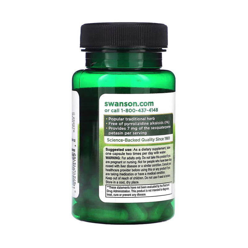 Încărcați imaginea în vizualizatorul Galerie, Butterbur Extract (Alinarea Migrenelor), 75 mg, Swanson, 60 capsule SWH192
