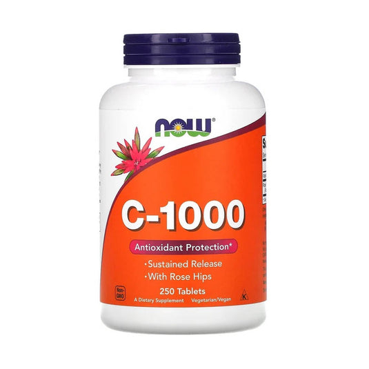 C-1000 Vitamina C Sustained Release (Eliberare Prelungita), Now Foods, 100 tablete