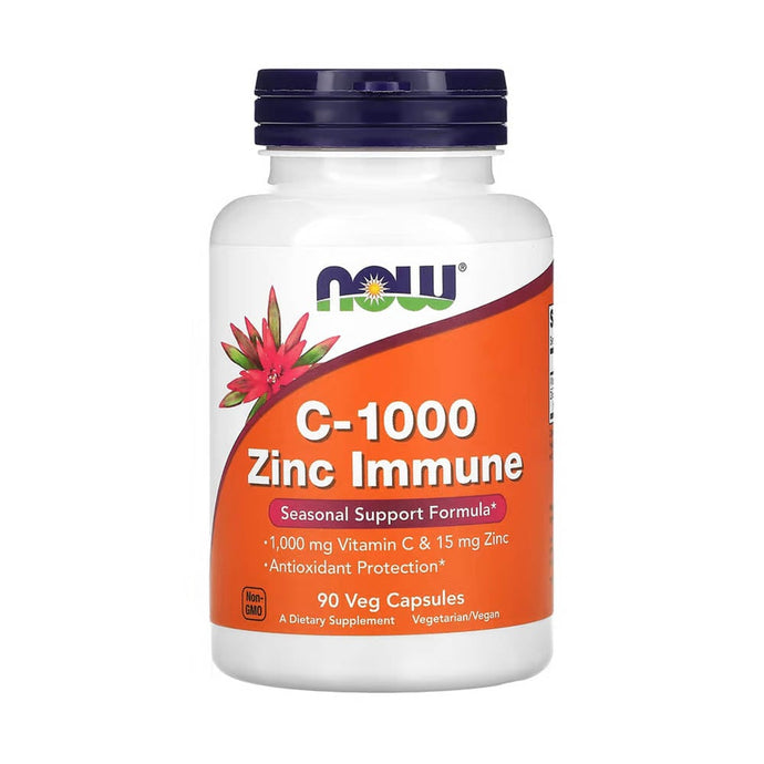 C-1000 Zinc Immune, Vitamin C & Zinc, Now Foods, 90 capsule