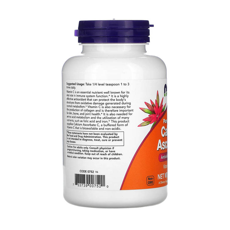 Încărcați imaginea în vizualizatorul Galerie, Calcium Ascorbate, Pure Buffered Powder Vitamin C, Now Foods, 227g
