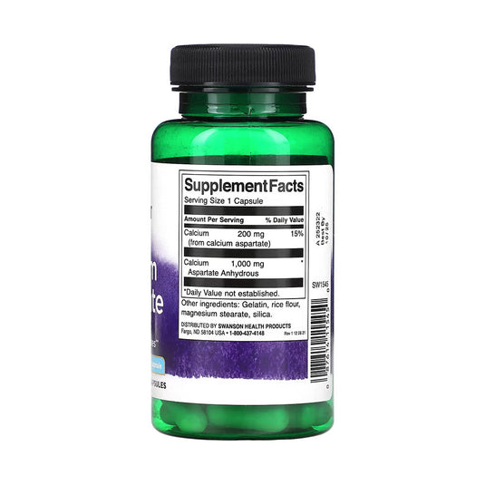 Calcium Aspartate, 200 mg, Swanson, 60 capsule SW1545