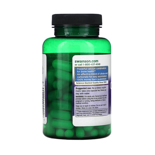 Calcium Citrate Complex, 250 mg, Swanson, 100 capsule SW1006