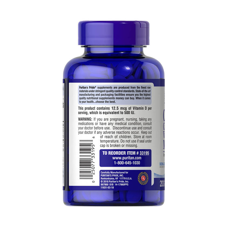 Încărcați imaginea în vizualizatorul Galerie, Calcium Citrate + Vitamin D3 Miniatures, Puritan&#39;s Pride, 200 tablete
