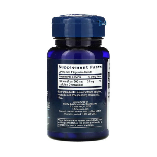 Calcium D-Glucarate, 200 mg, Life Extension, 60 capsule