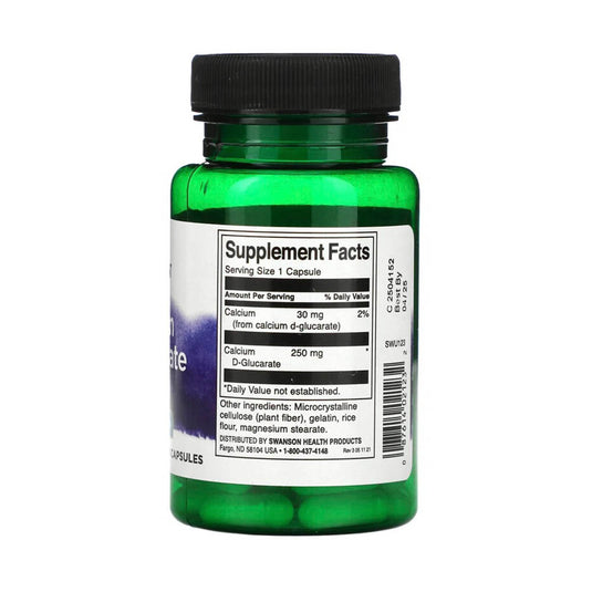 Calcium D-Glucarate, 250 mg, Swanson, 60 capsule SWU123