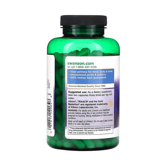 Calcium Glycinate, 180 mg, Swanson, 180 capsule SWU064