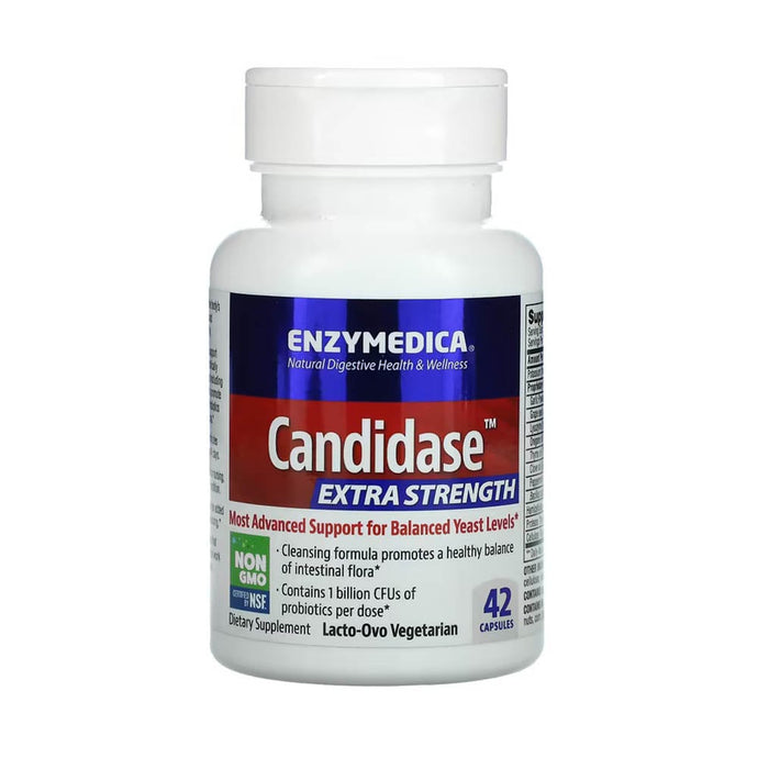 Candidase, Extra Strength, Enzymedica, 42 capsule