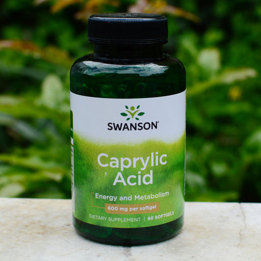 Caprylic Acid, 600mg, Swanson, 60 softgels SWU096