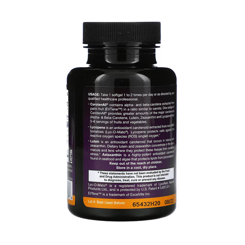 Încărcați imaginea în vizualizatorul Galerie, CarotenAll, Mixed Carotenoids Complex, Jarrow Formulas, 60 softgels
