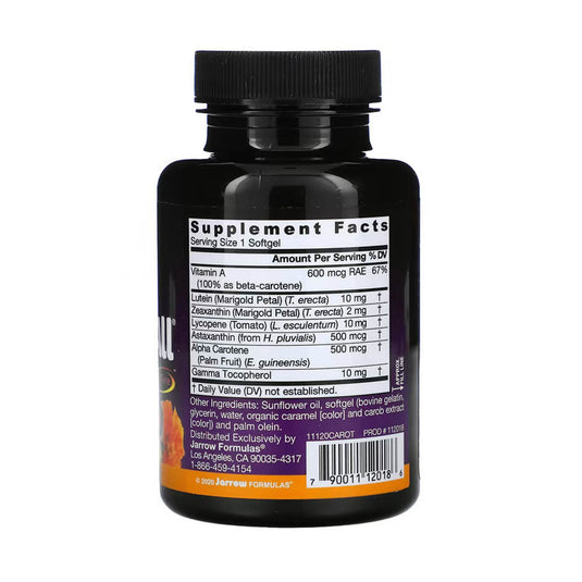CarotenAll, Mixed Carotenoids Complex, Jarrow Formulas, 60 softgels