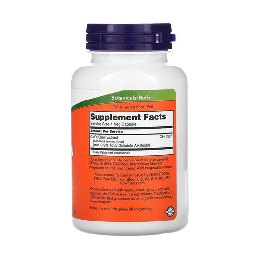 Cat's Claw Extract (Gheara Pisicii), Now Foods, 120 capsule