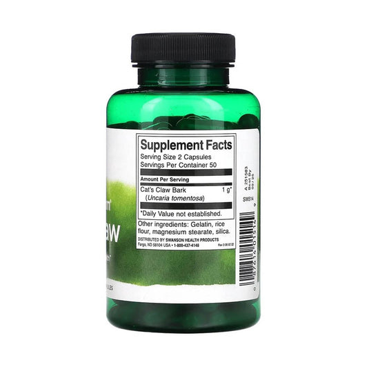 Cat's Claw (Gheara Matei) 500 mg, Swanson, 100 capsule SW514