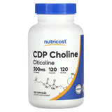 CDP Choline, Citicoline, 300 mg, Nutricost, 120 capsule