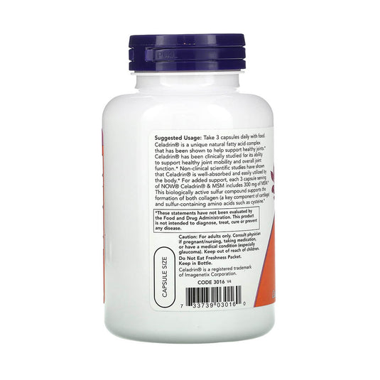 Celadrin & MSM (Articulatii), NOW Foods, 120 capsule